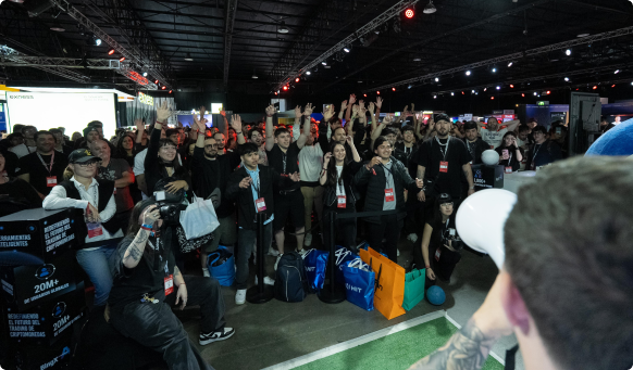 Audience participation during event